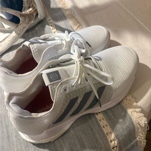 Adidas White and Gray Athletic Shoes